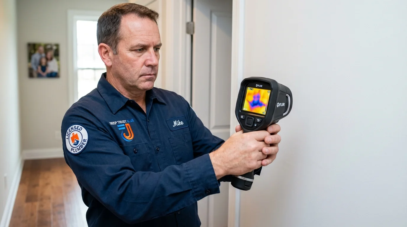 Thermal imaging leak detection by Johns Plumbing LLC in Lasara